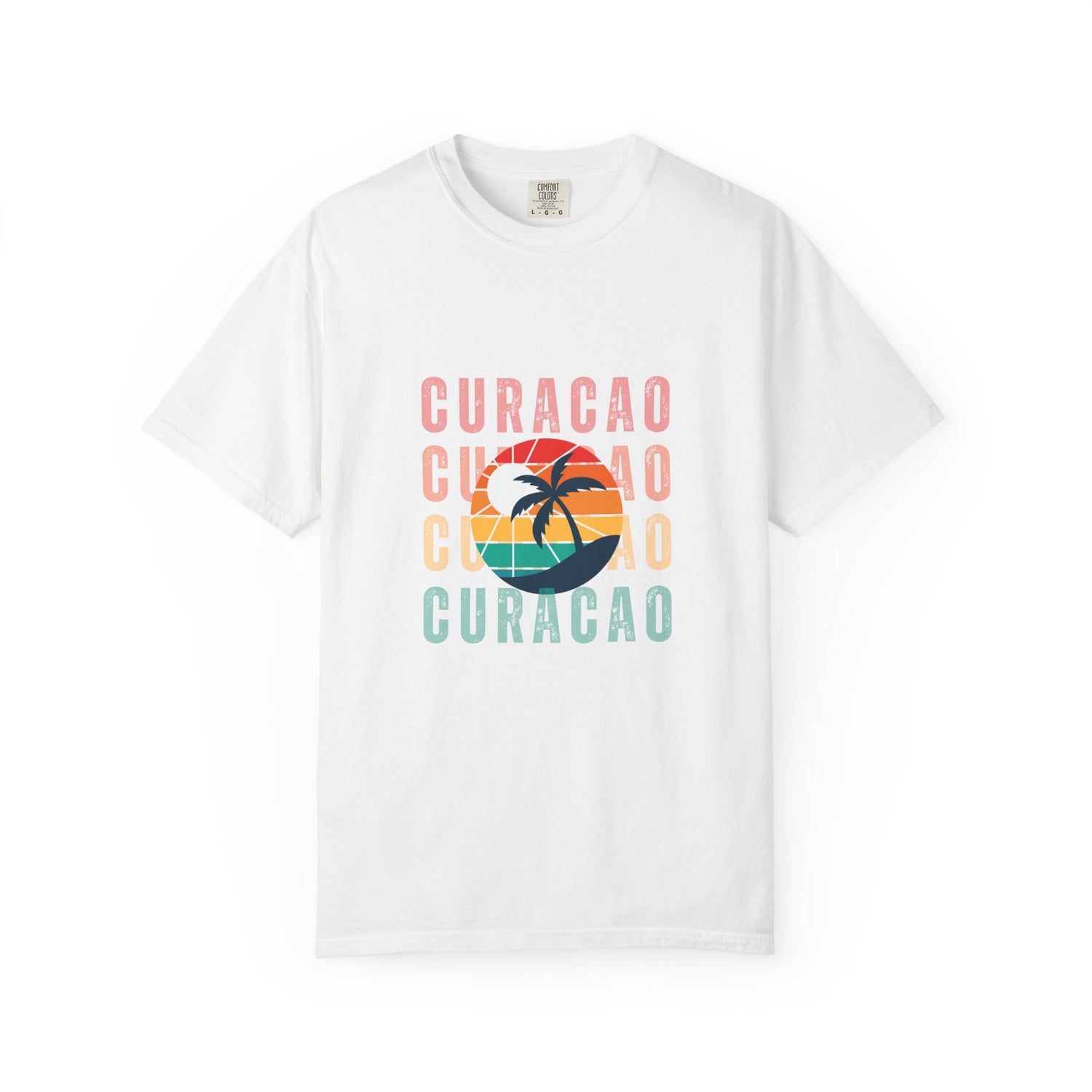 Curacao Sunset Unisex T-Shirt - Vibrant Beach Design for Tropical Vibes