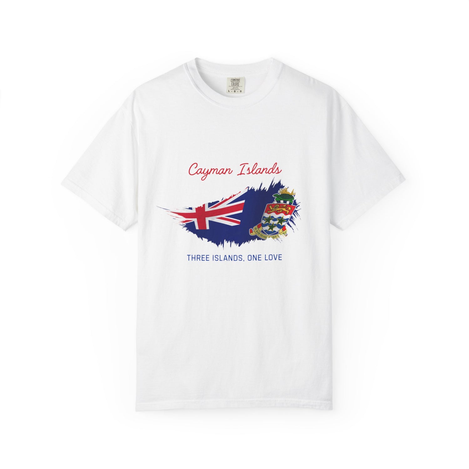 Cayman Islands Graphic Tee - Unisex Garment-Dyed Shirt, Casual Wear, Beach Outfit, Travel Souvenir, Summer Style, Unique Gift