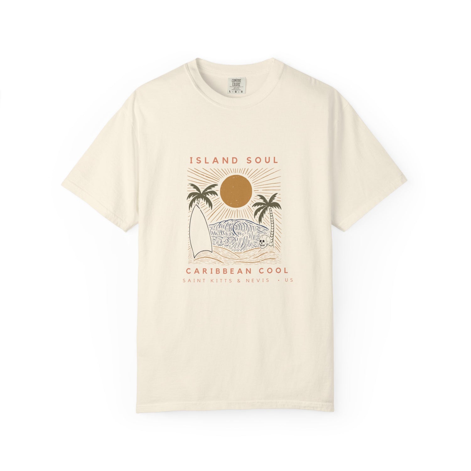 Caribbean Cool T-Shirt - Island Soul Design for Beach Lovers | Saint Kitts & Nevis