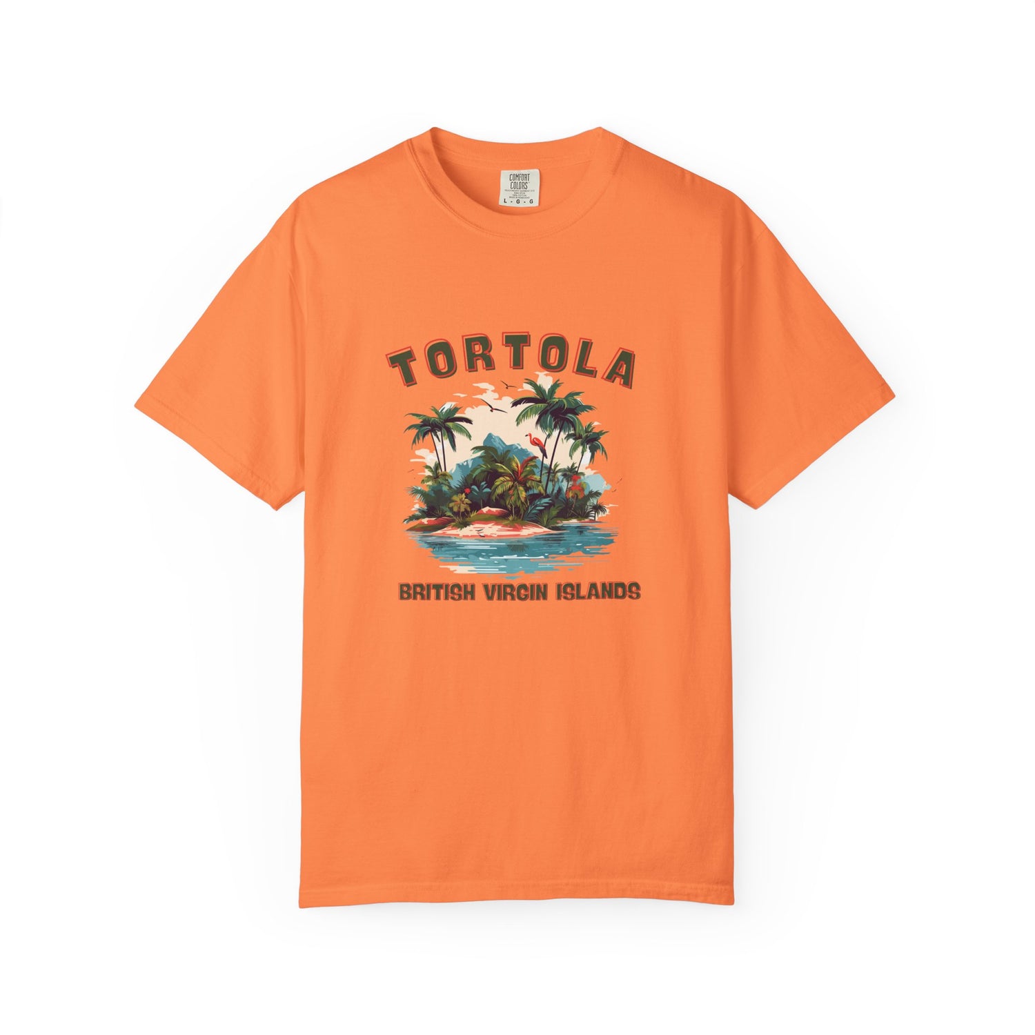 Tortola Vintage T-Shirt | Unisex Garment-Dyed Tee for Island Lovers