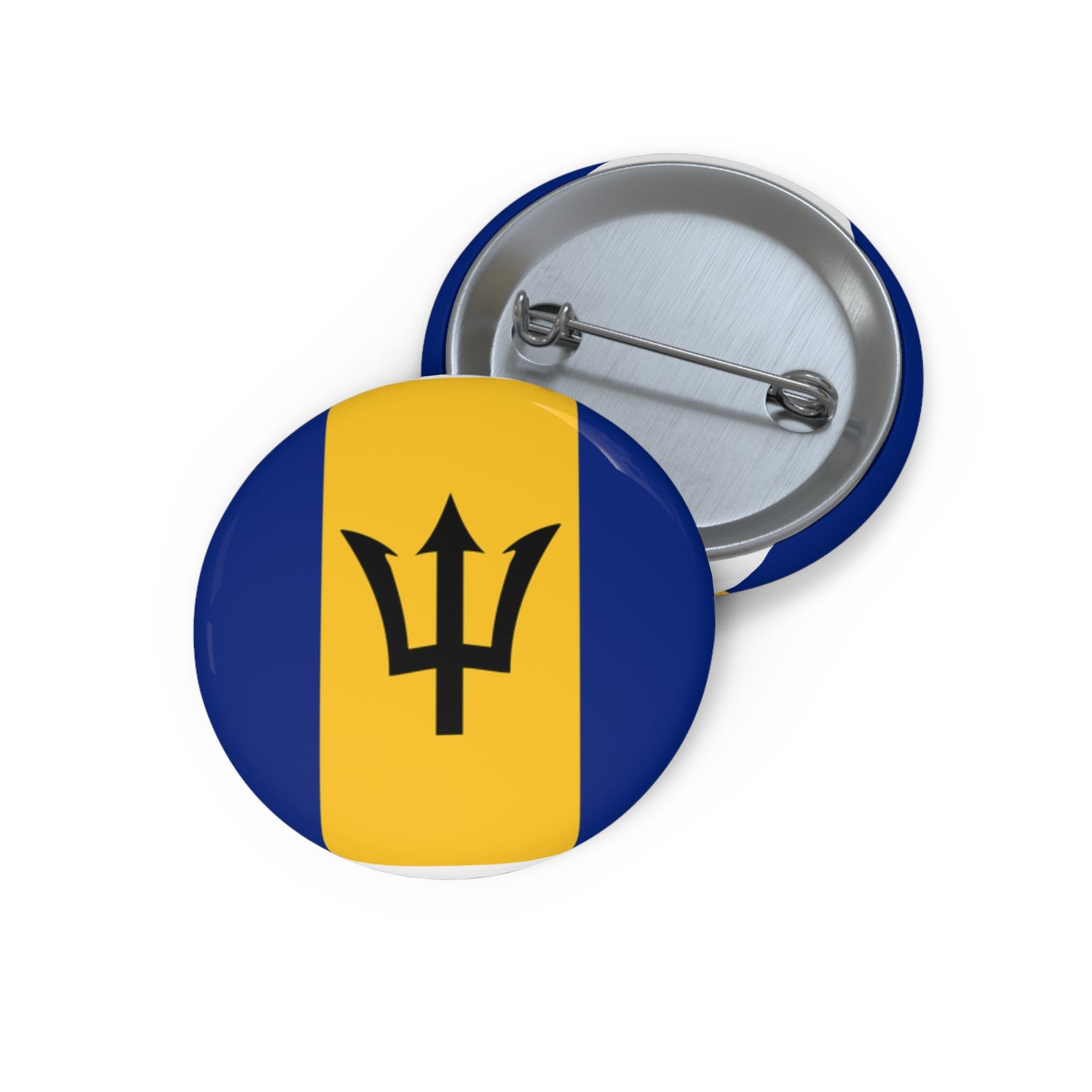 Barbados Flag Pin Buttons, Personalized Promotional Pins, Holiday Party Accessories, Trendy Badge for Events, Fun Gift Idea