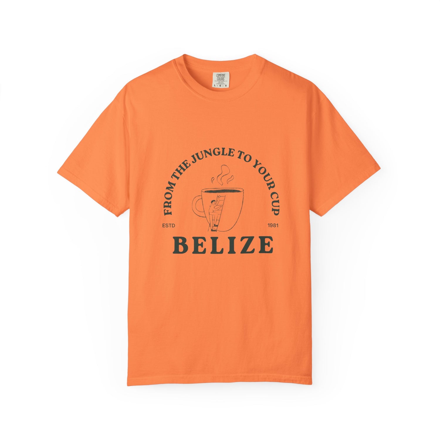 Belize Jungle to Cup T-Shirt – Unisex Garment-Dyed Tee