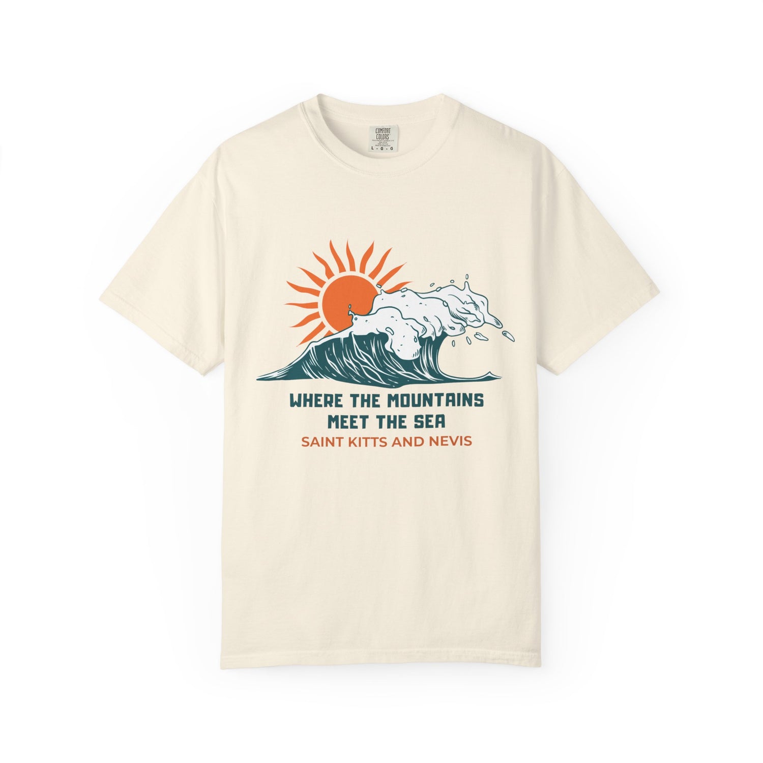 Adventure-Inspired Unisex T-Shirt: 'Where the Mountains Meet the Sea' | Saint Kitts & Nevis