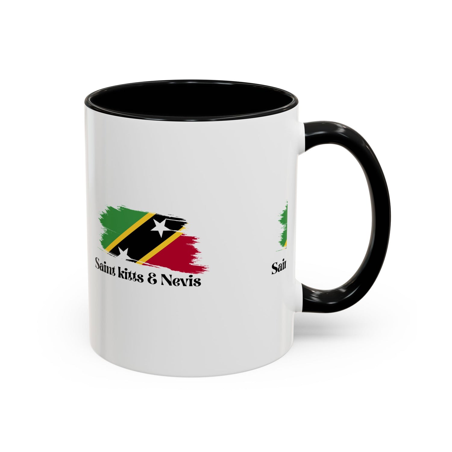 Saint Kitts & Nevis Accent Coffee Mug - 11oz & 15oz, Perfect for Island Lovers & Souvenir Collectors