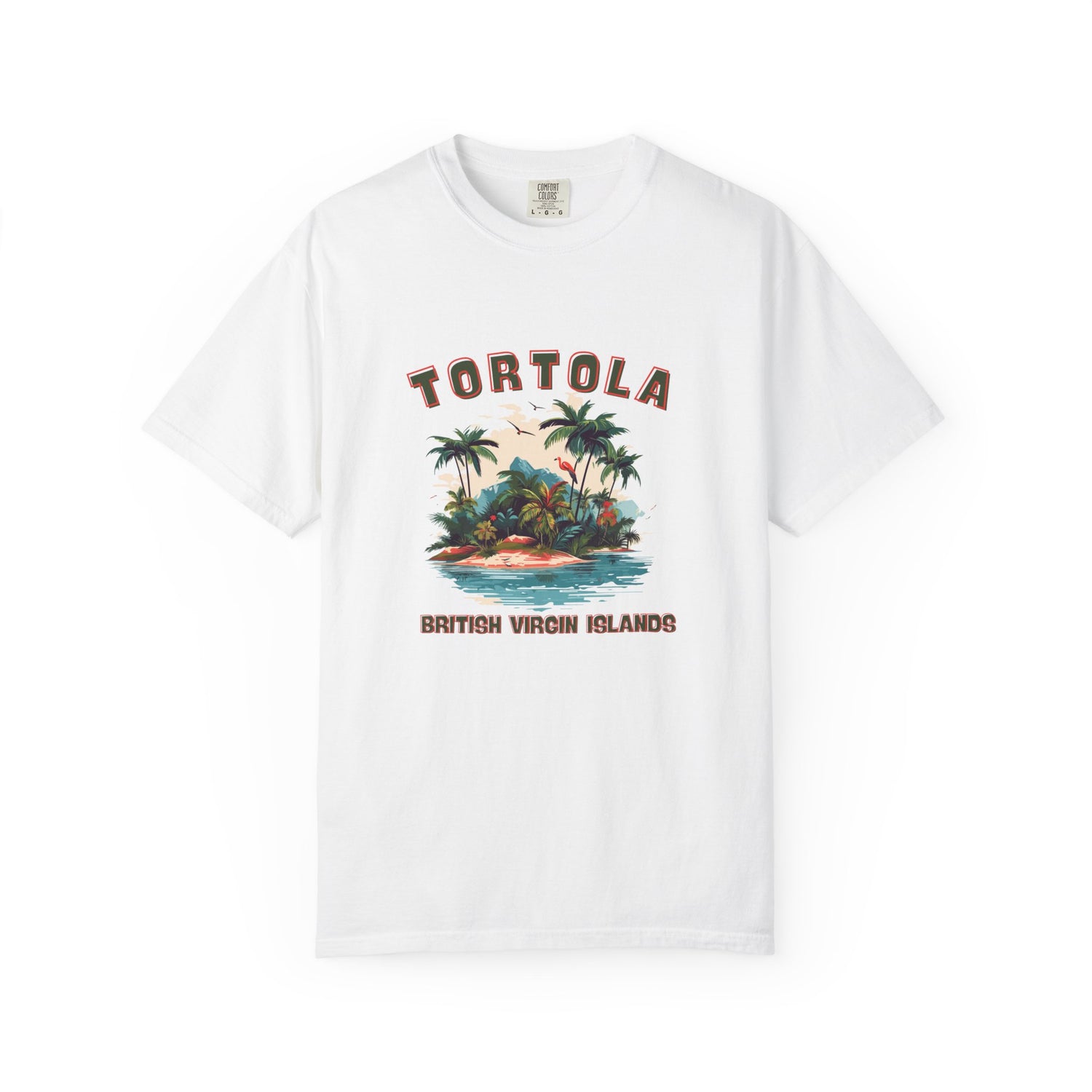 Tortola Vintage T-Shirt | Unisex Garment-Dyed Tee for Island Lovers