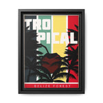 Belize Tropical Canvas Art – Framed Beach Scene for Home Décor