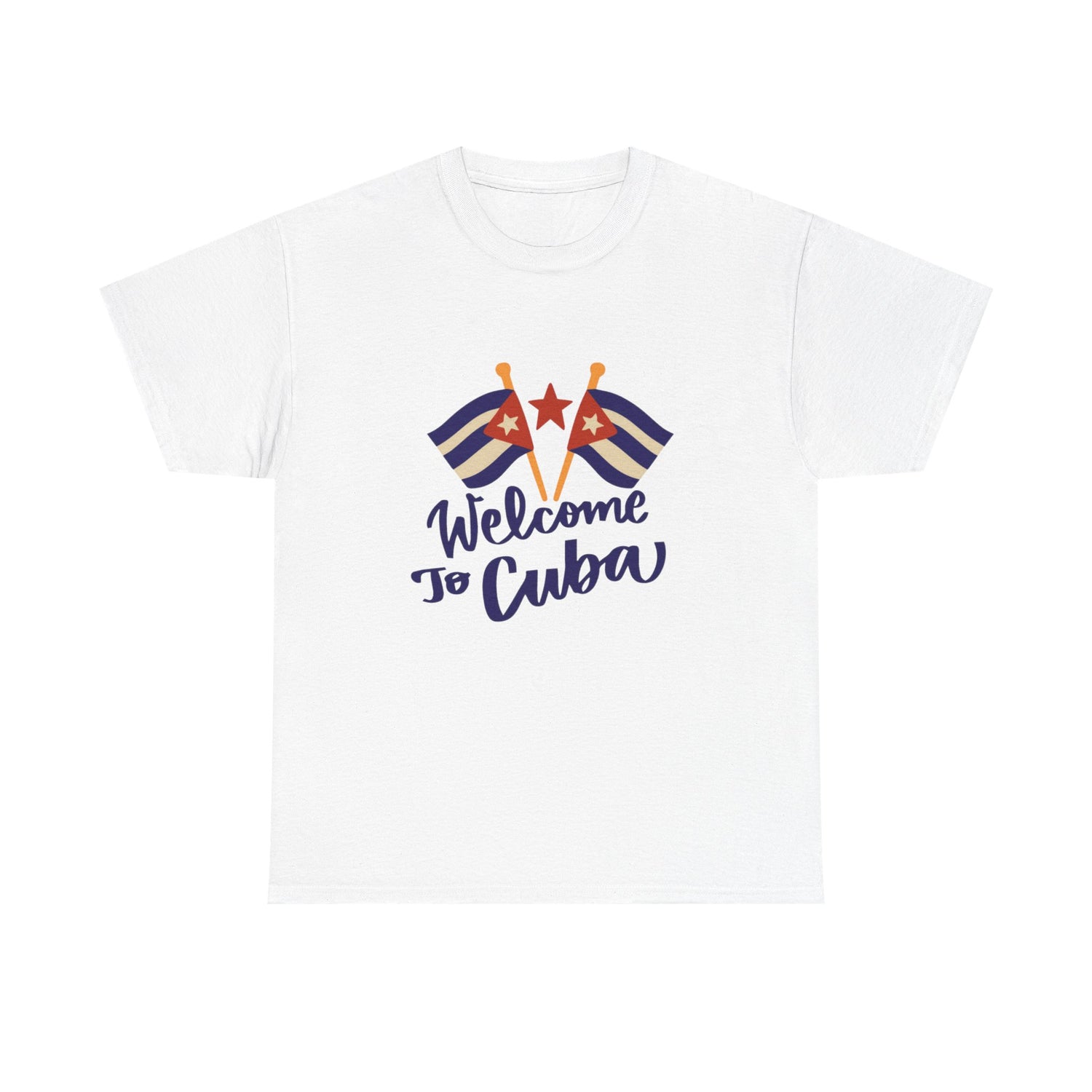 Welcome to Cuba Unisex Heavy Cotton Tee - Perfect Gift for Travelers and Cultural Enthusiasts