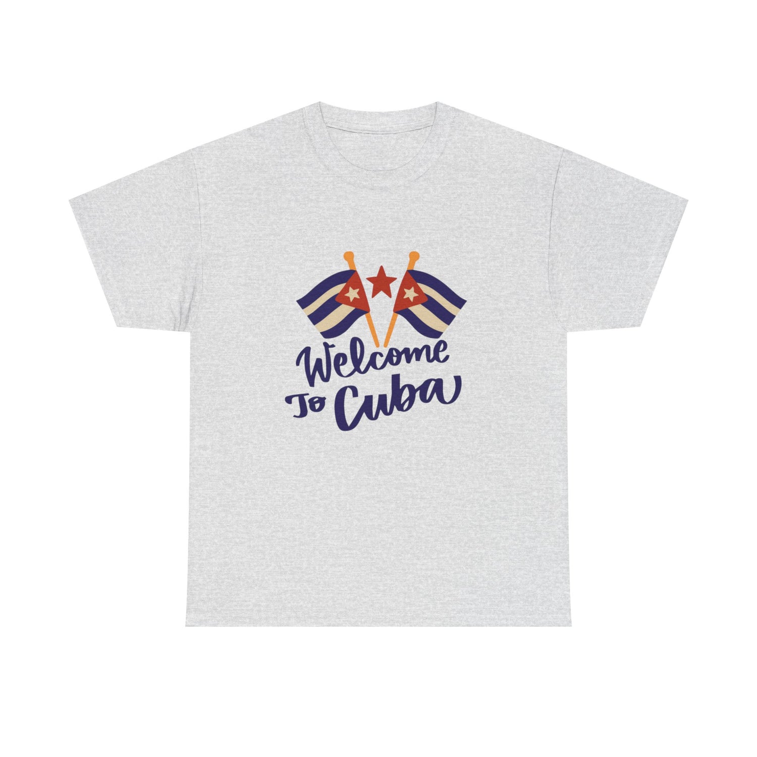 Welcome to Cuba Unisex Heavy Cotton Tee - Perfect Gift for Travelers and Cultural Enthusiasts