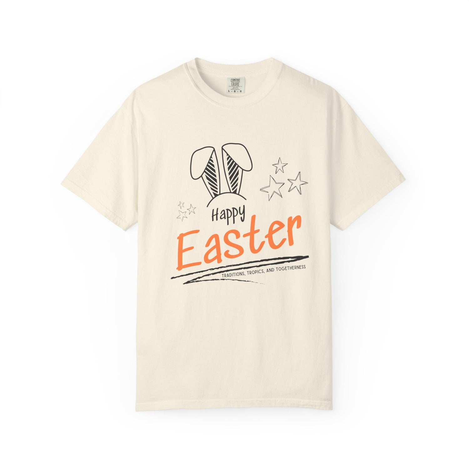 French Guiana Happy Easter Unisex Garment-Dyed T-Shirt