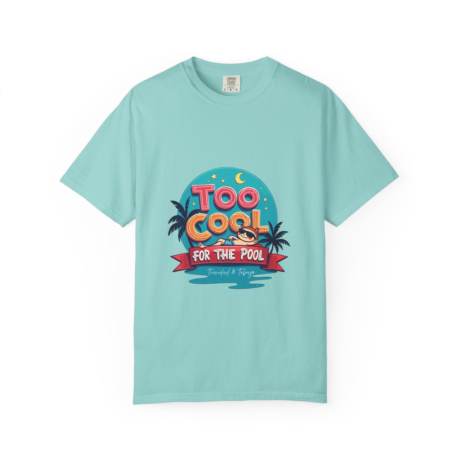 Trinidad and Tobago Cool Pool T-Shirt - Summer Vibes, Unisex Casual Tee, Gift for Pool Lovers, Vacation Wear, Retro Graphic Shirt