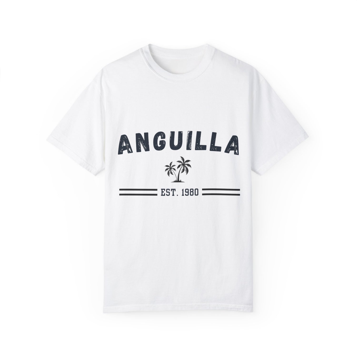 Anguilla  Unisex Garment-Dyed T-Shirt - Casual Beach Vibe