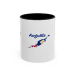 Anguilla Map Accent Coffee Mug - 11 & 15oz - Perfect for Travel Lovers