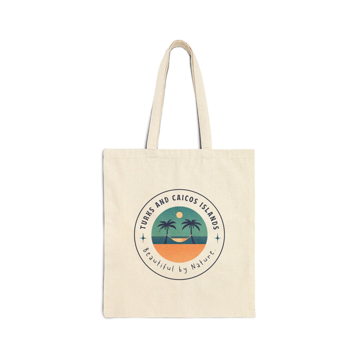 Tropical Canvas Tote Bag | Beautiful by Nature  Eco-Friendly Everyday Essential |Turks and Caicos