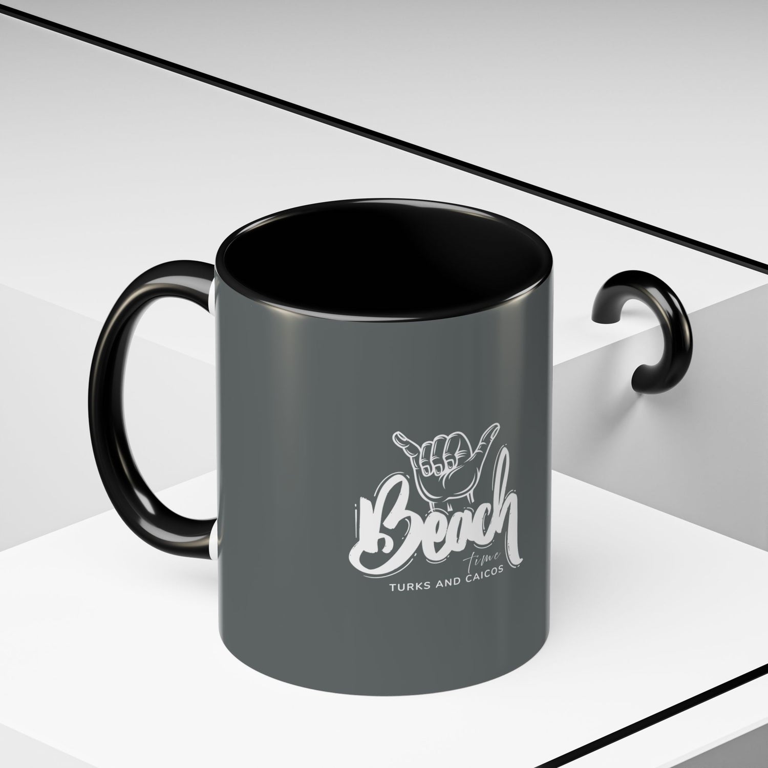 Beach Vibes Accent Coffee Mug - 11oz & 15oz - Perfect for Summer Sipping | Turks and Caicos Islands