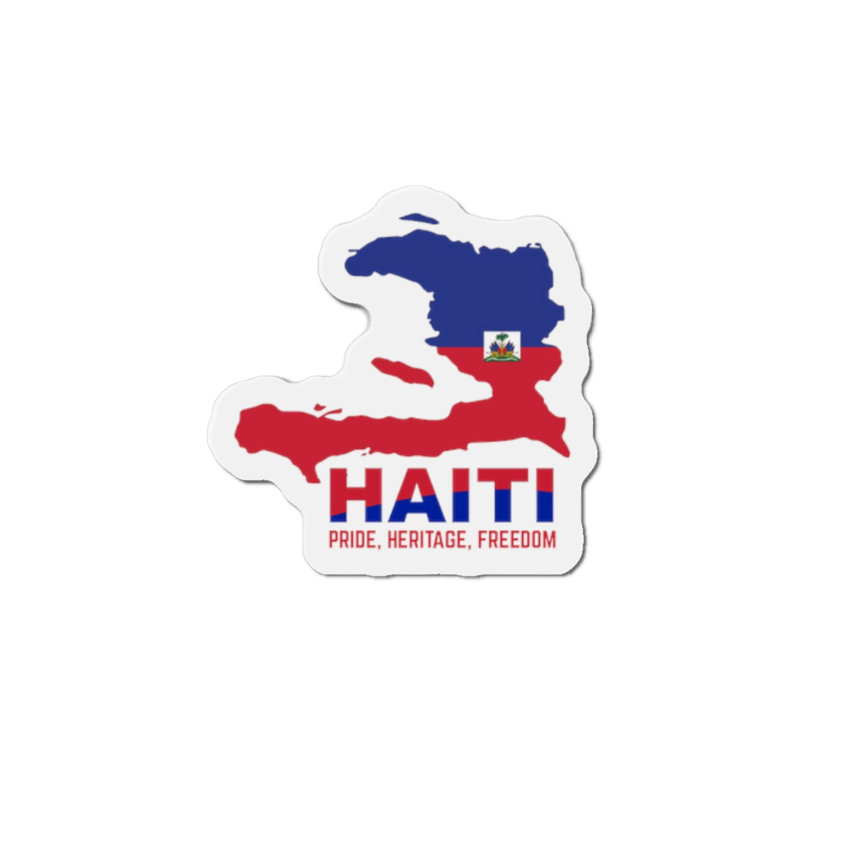 Haiti Pride Die-Cut Magnets, Haitian Heritage Decor, Fridge Magnet, Cultural Gifts, Wall Art, Home Decor Inspiration