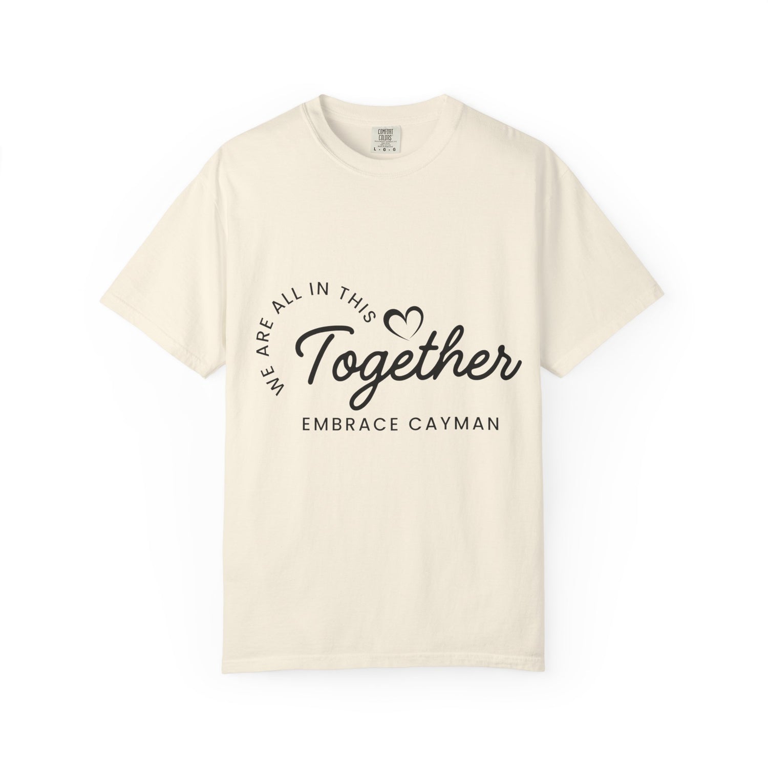 Love Together Cayman Island Graphic T-Shirt | Unisex Embrace Cayman Tee