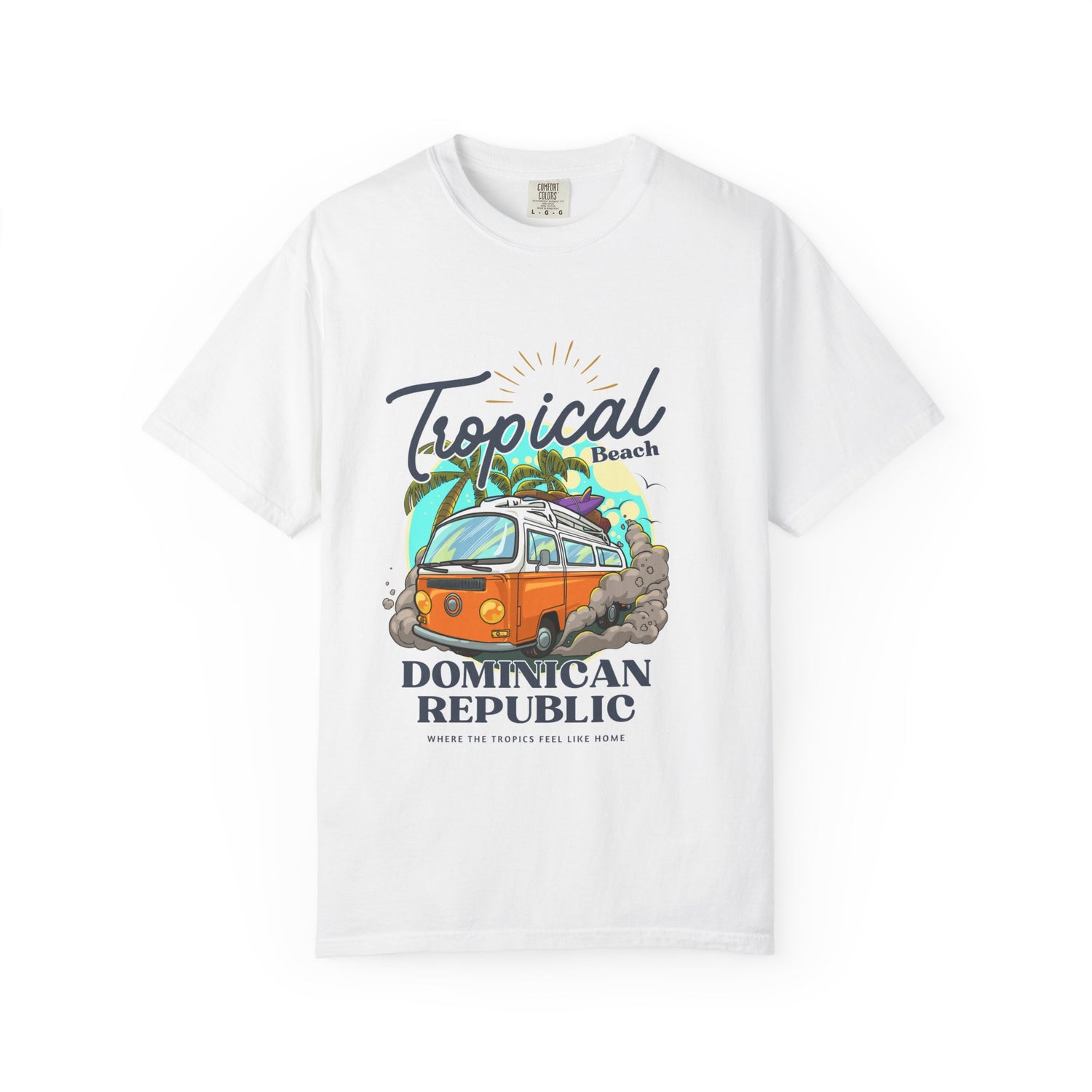Tropical Beach Unisex T-Shirt - Dominican Republic Adventure Graphic Tee