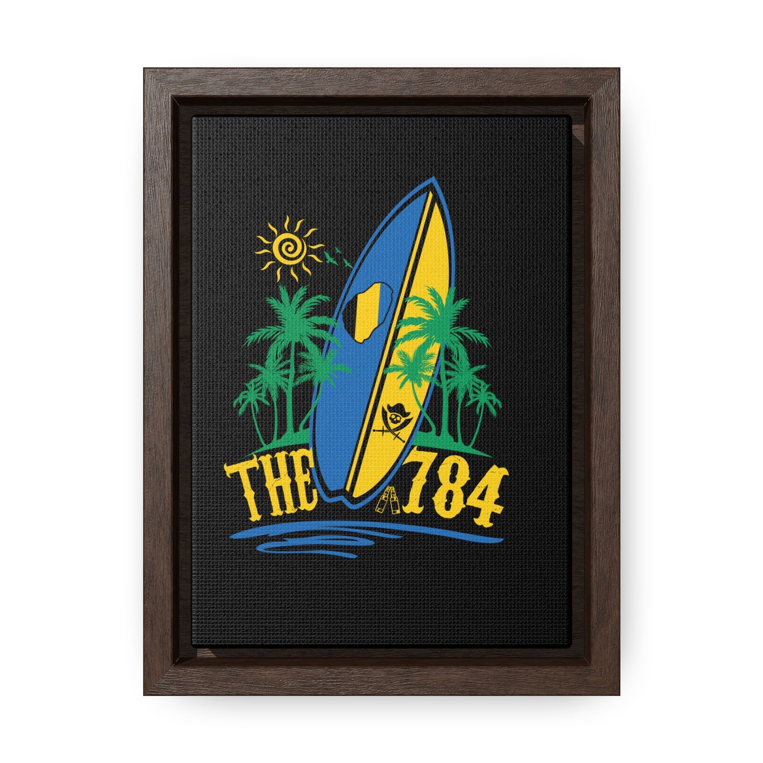 Surfing Gallery Canvas Wrap - Tropical Vibes Art for Beach Lovers The784