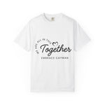 Love Together Cayman Island Graphic T-Shirt | Unisex Embrace Cayman Tee