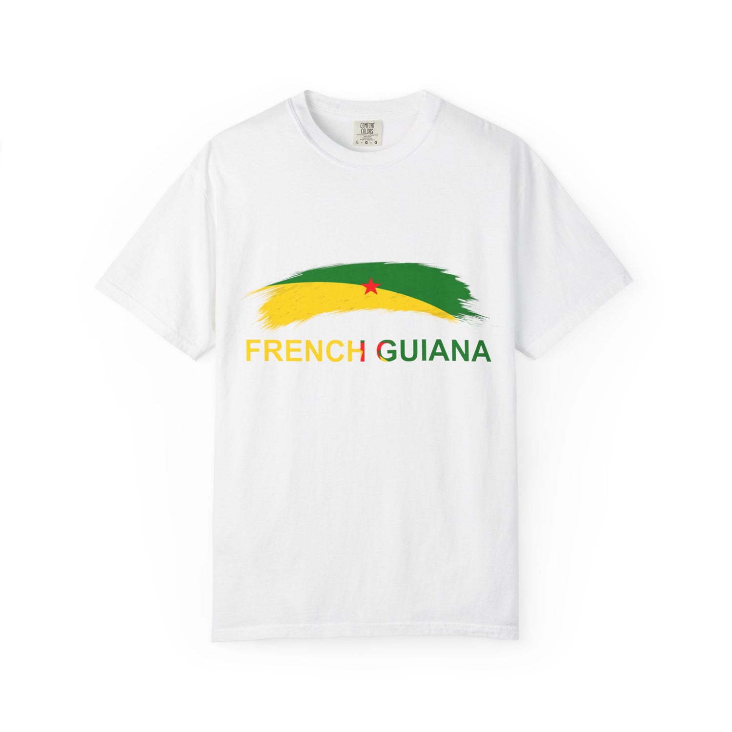 French Guiana Garment-Dyed T-Shirt | Unique Travel Souvenir Tee
