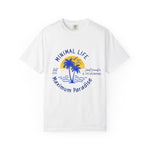 Minimal Life Maximum Paradise T-Shirt | Unisex Garment-Dyed Tee | Saint Vincent & the Grenadines