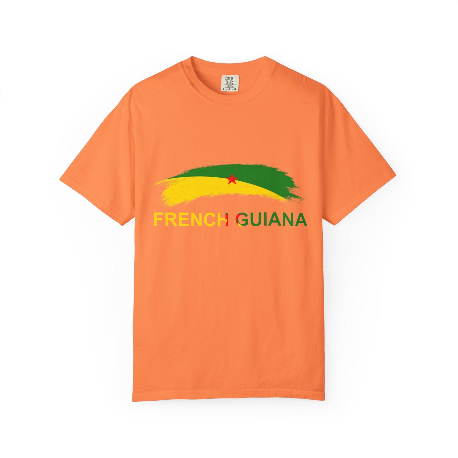 French Guiana Garment-Dyed T-Shirt | Unique Travel Souvenir Tee