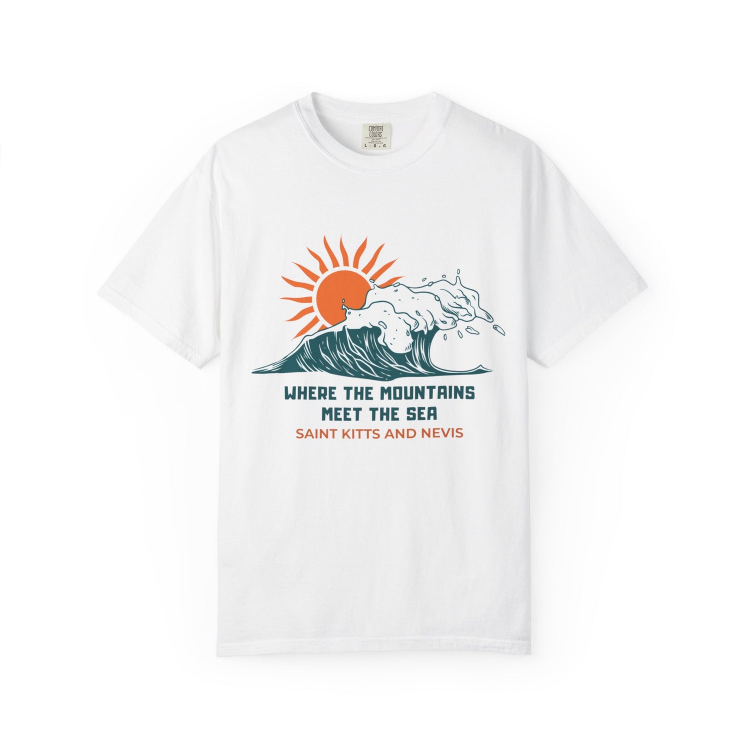 Adventure-Inspired Unisex T-Shirt: 'Where the Mountains Meet the Sea' | Saint Kitts & Nevis