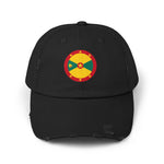 Unisex Distressed Cap with Grenada Flag Design | Perfect for Casual Outings & Beach Days