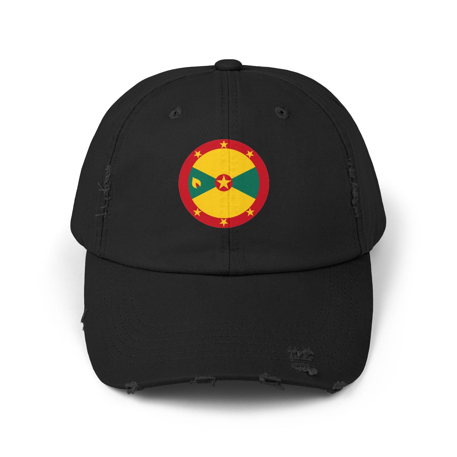 Unisex Distressed Cap with Grenada Flag Design | Perfect for Casual Outings & Beach Days