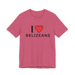 Unisex Jersey Belize T-shirt met korte mouwen