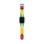 Guyana Vibrant Watch Band - Colorful Tropical Design, Fitness Tracker Strap, Fashion Accessory, Gift for Adventurers, Summer Vibe