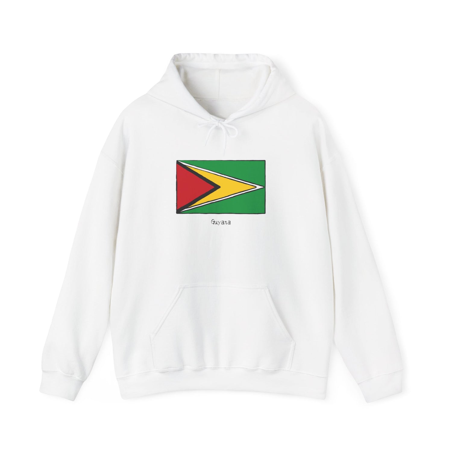 Guyana Flag Unisex Heavy Blend Hooded Sweatshirt | Comfortable & Stylish