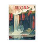 Guyana Waterfall Canvas Art Print - Eco-Friendly Home Decor