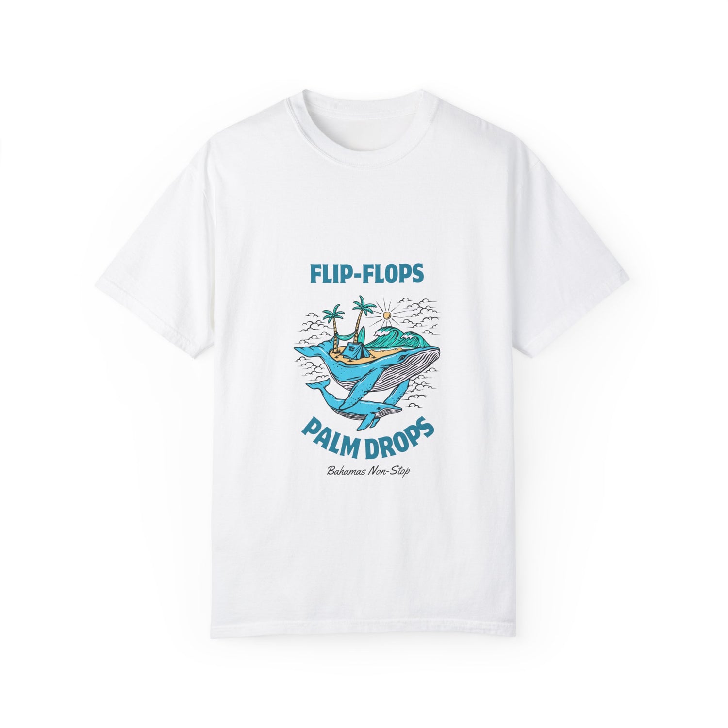 'Flip-Flops Palm Drops' Beach Vibes Bahamas T- Shirt
