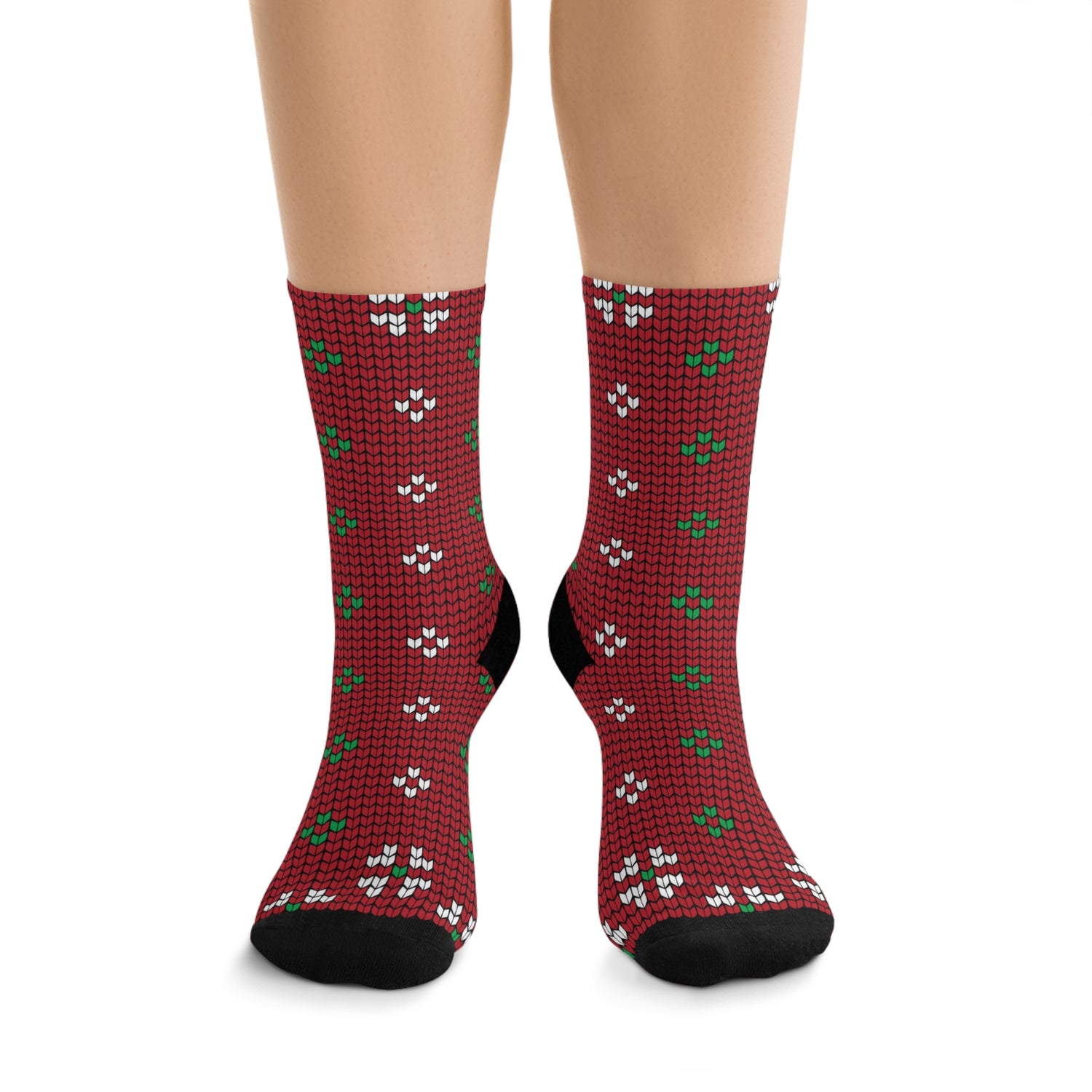 Suriname Eco-Friendly Holiday Socks with Festive Design