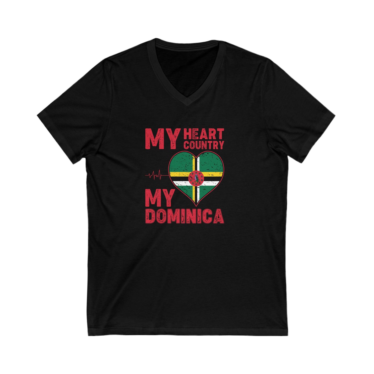 Men & Women Dominica Short Sleeve V-Neck Tee