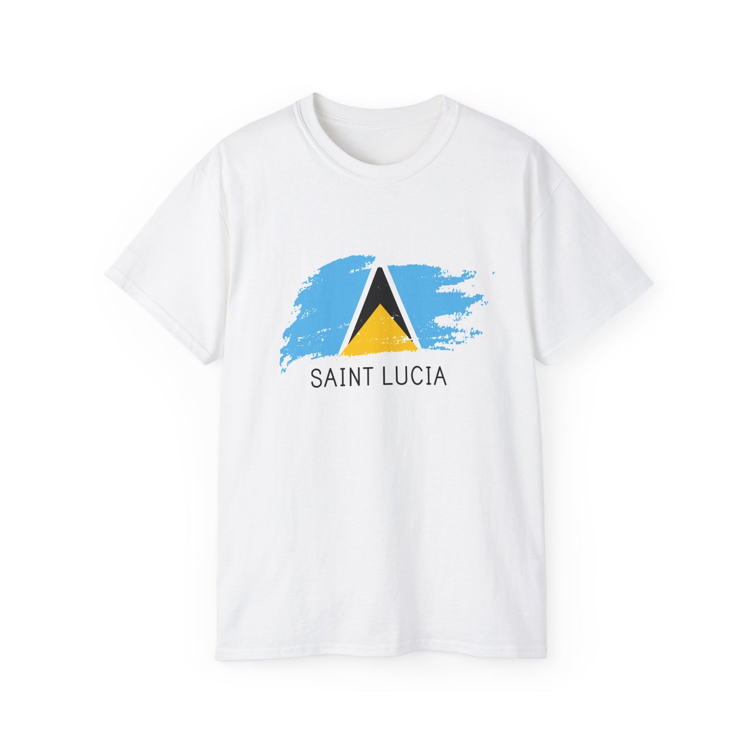 Saint Lucia Flag Unisex Ultra Cotton Tee - Casual Shirt