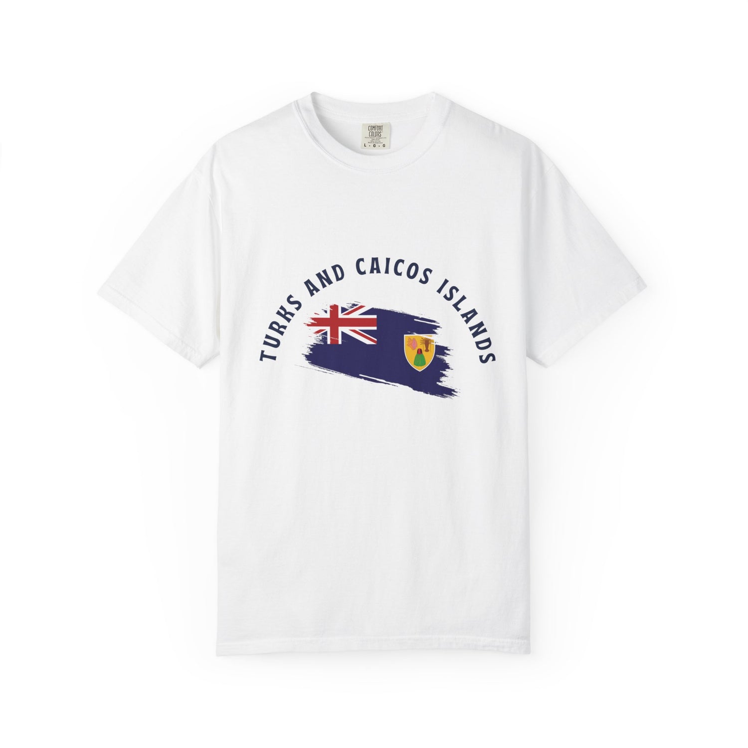 Turks and Caicos Islands Flag Unisex Garment-Dyed T-Shirt - Casual Vacation Vibe
