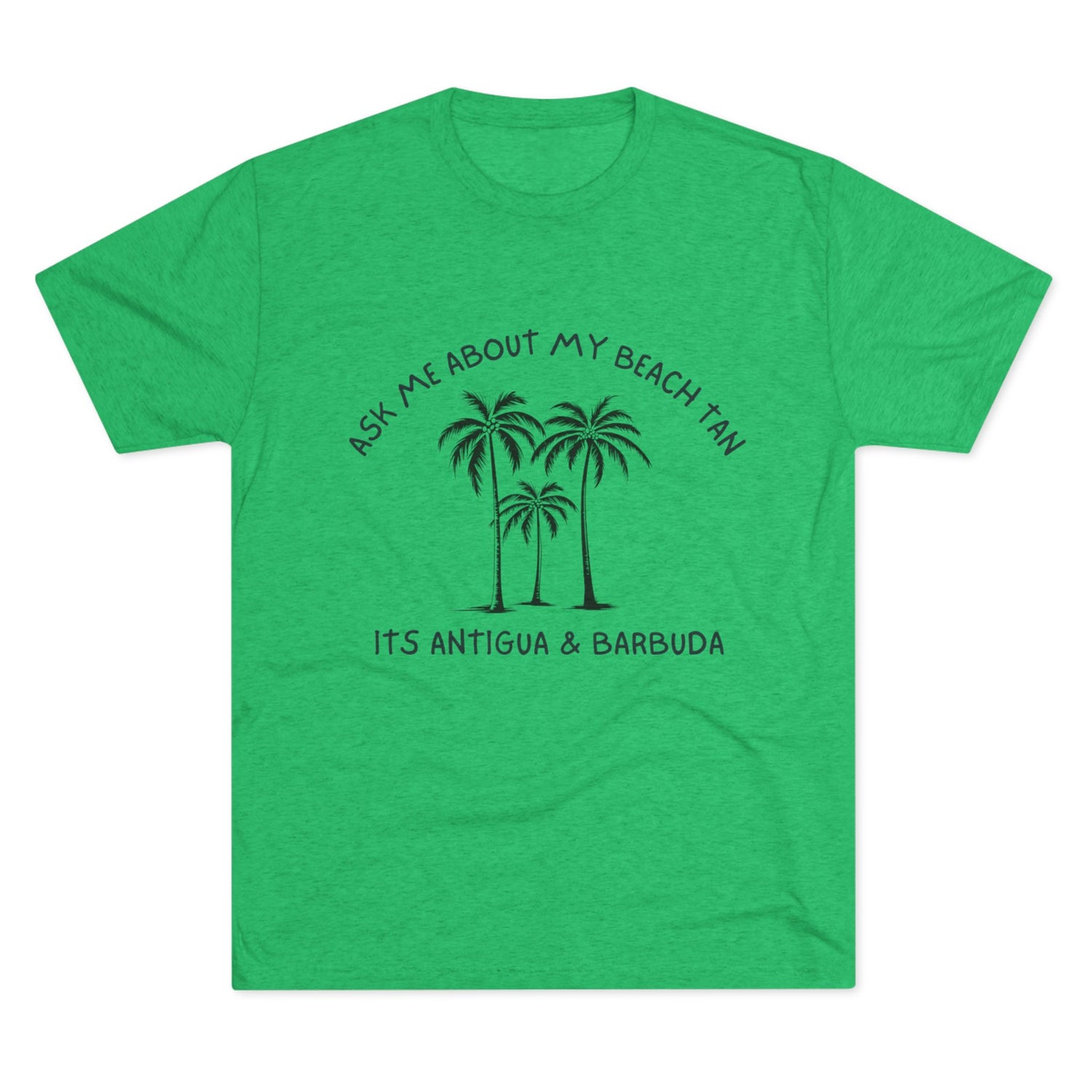 "Ask Me About My Beach Tan" Antigua & Barbuda T- Shirt