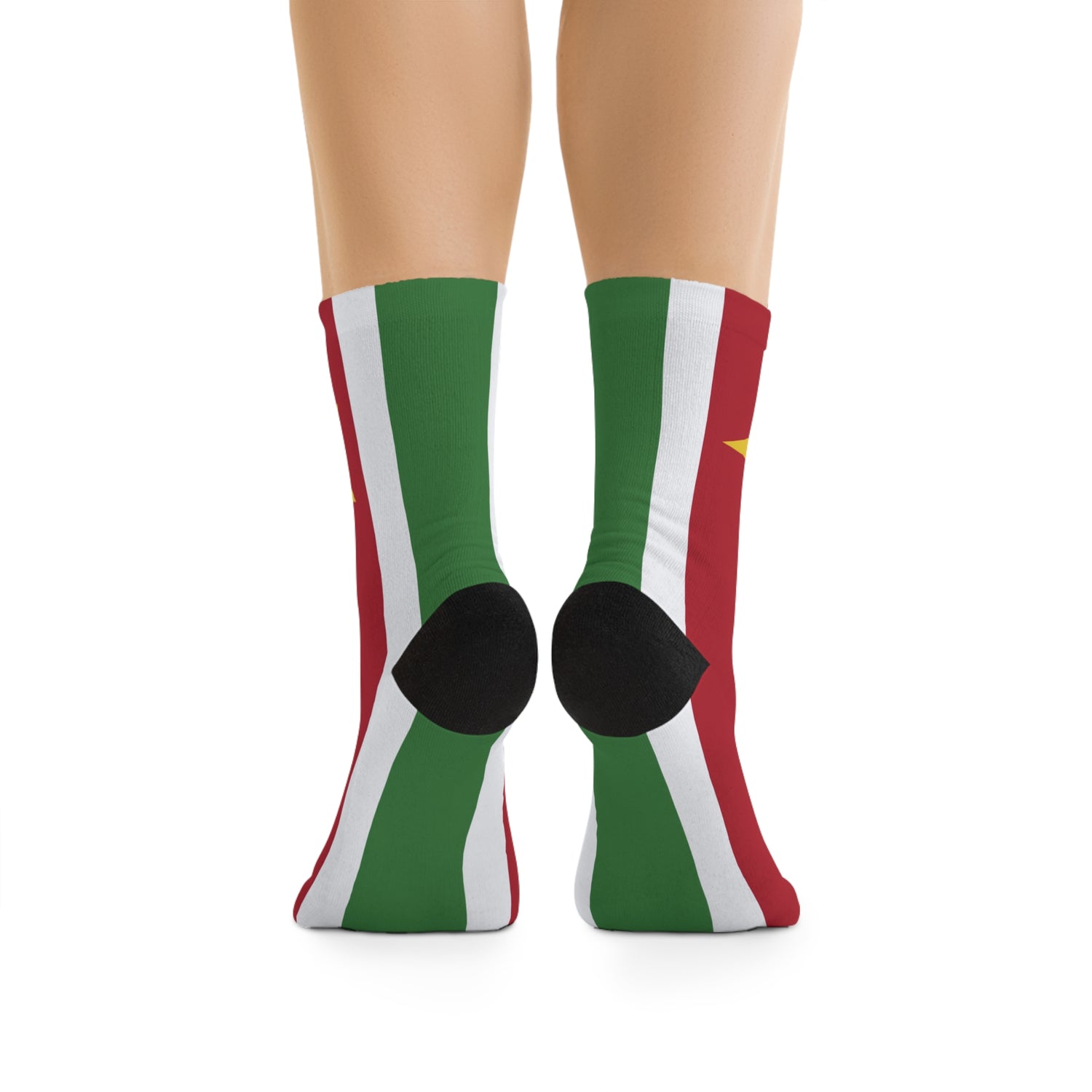 Suriname Eco-Friendly Star and Stripes Socks - Vibrant Recycled Poly Blend
