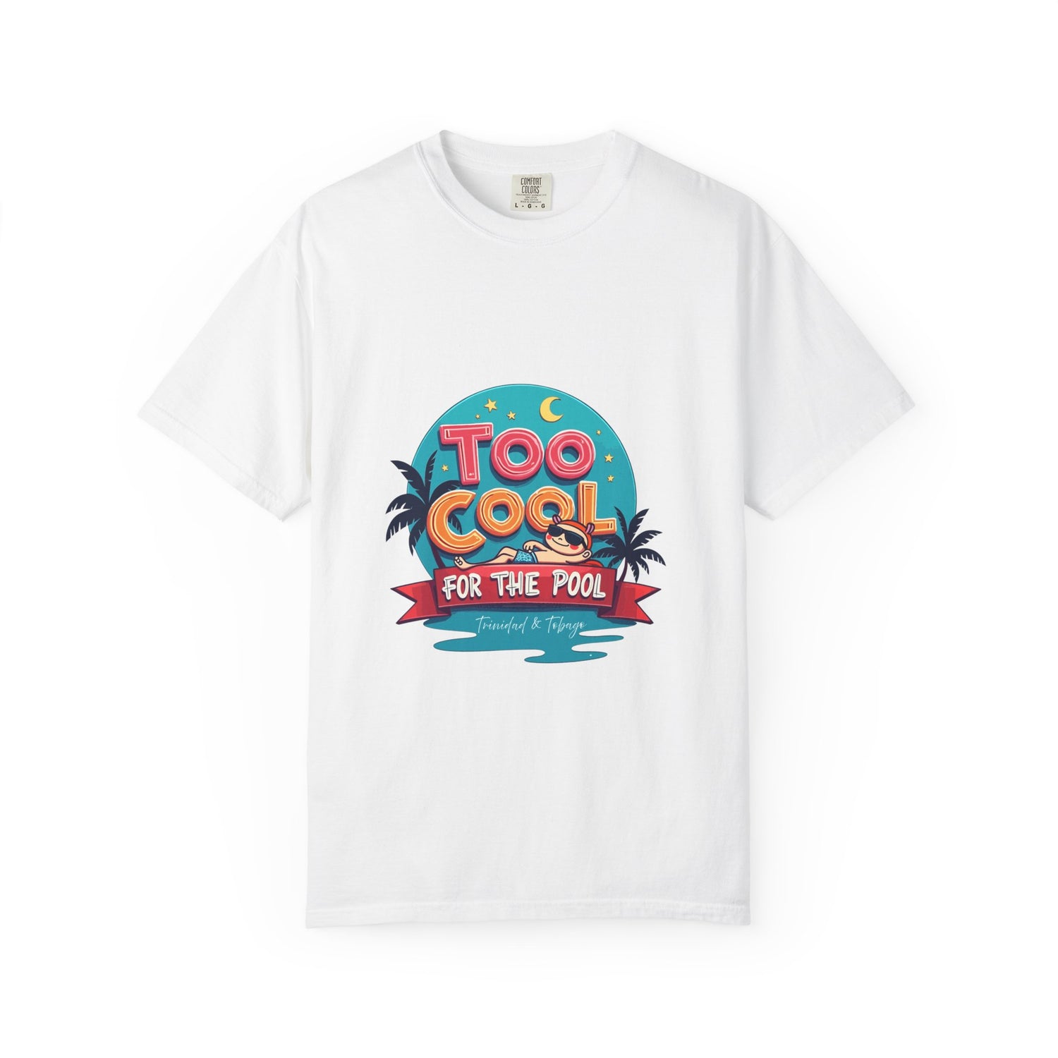 Trinidad and Tobago Cool Pool T-Shirt - Summer Vibes, Unisex Casual Tee, Gift for Pool Lovers, Vacation Wear, Retro Graphic Shirt