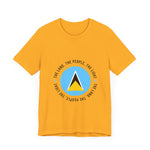 Unisex Jersey Korte Mouw Saint Lucia Vlag Shirt