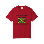 Jamaican - Utah Vibes Unisex Garment-Dyed T-shirt, Independence Day Tee, Pride Shirt, Casual Everyday Wear, Travel Apparel