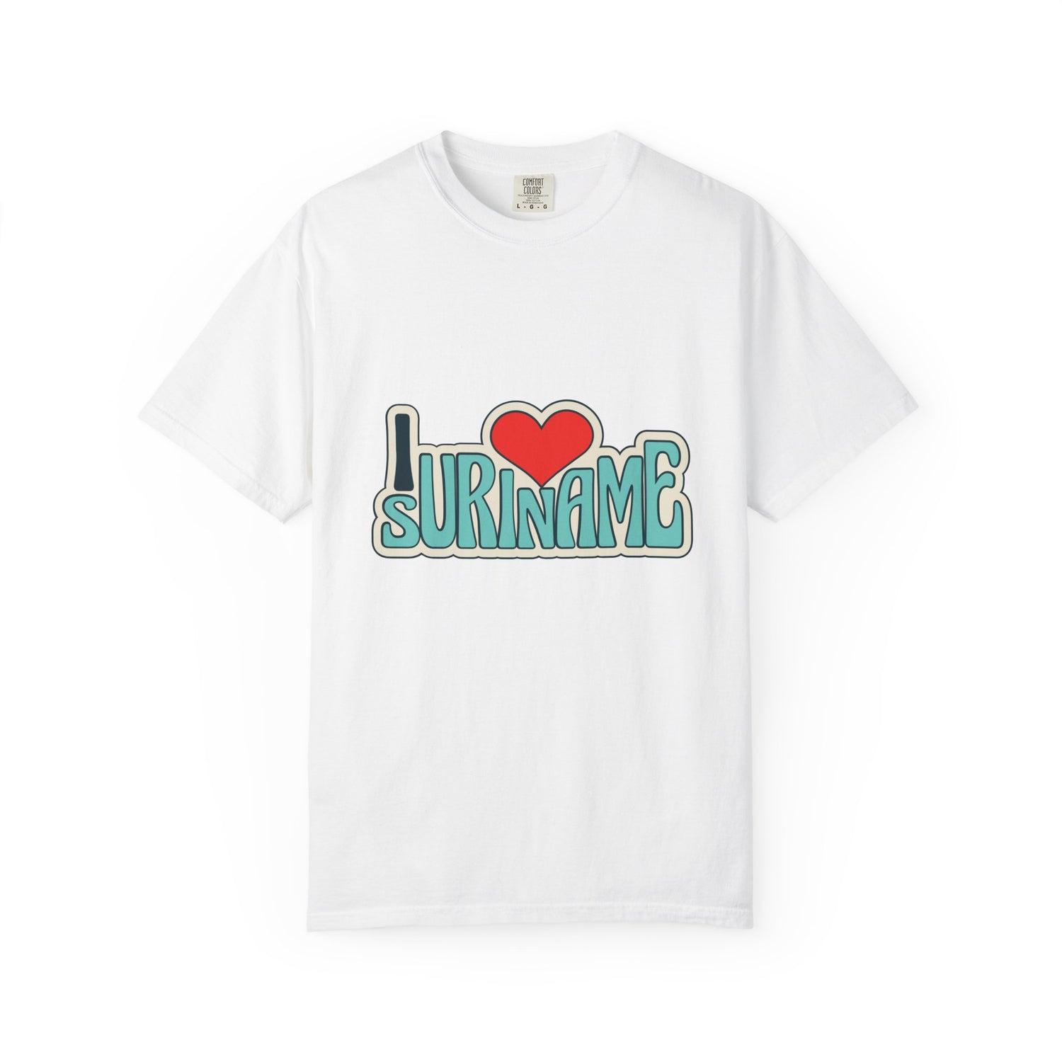 I Love Suriname T-Shirt, Casual Summer Tee, Gift for Travel Enthusiasts, Vacation Souvenir, Cultural Pride Wear, Unisex Graphic Tee