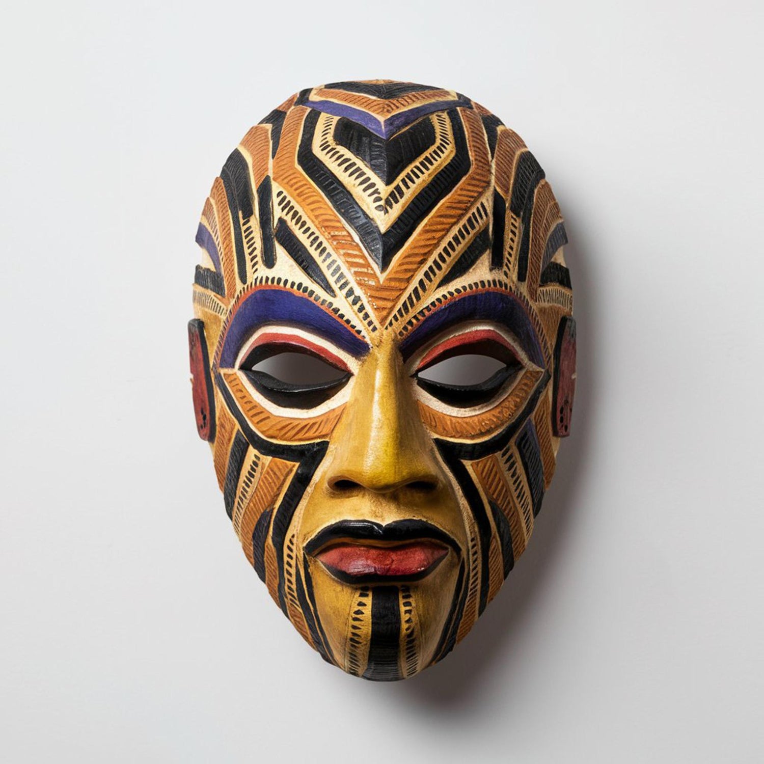 Handcrafted Tribal Mask with vibrant Colors