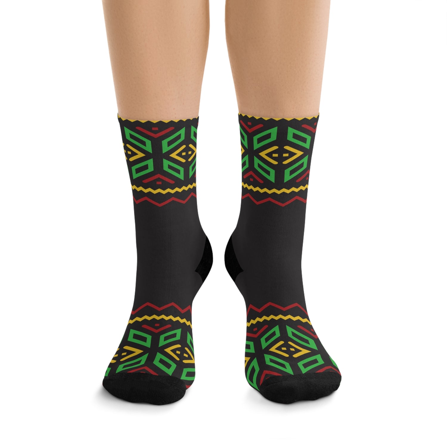 Eco-Friendly Patterned Socks - Vibrant  Inspired Design | Saint Kitts & Nevis