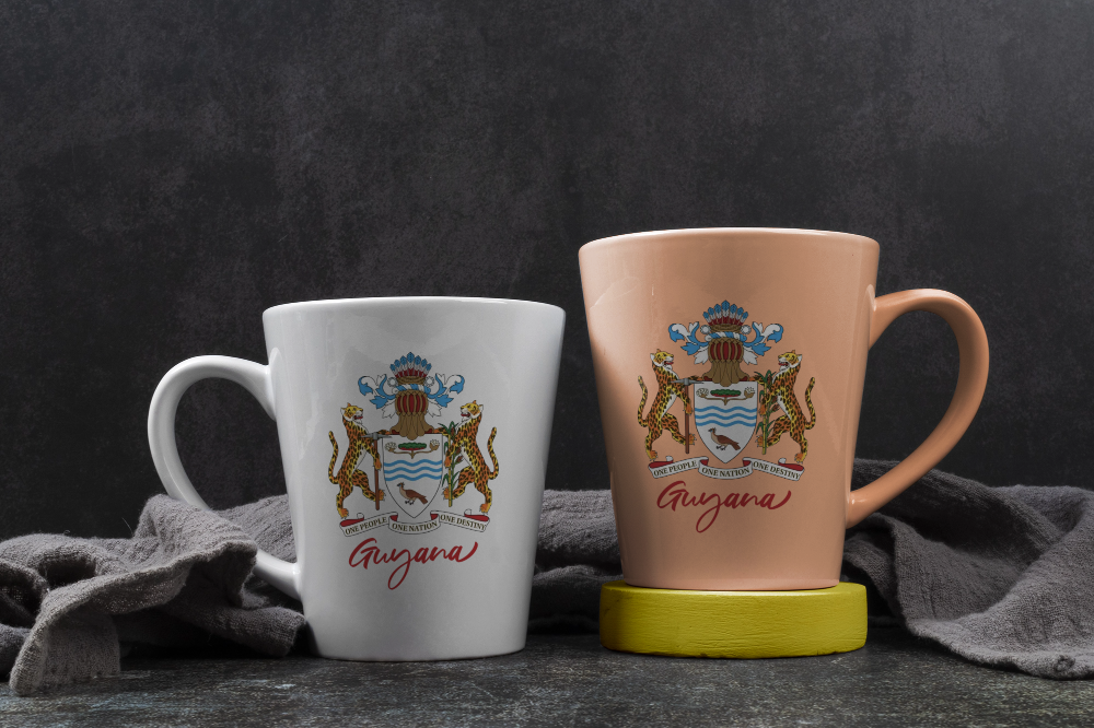 Guyana Coat of Arm Mug | Stylish Accent Coffee Mug | Perfect for Home or Office