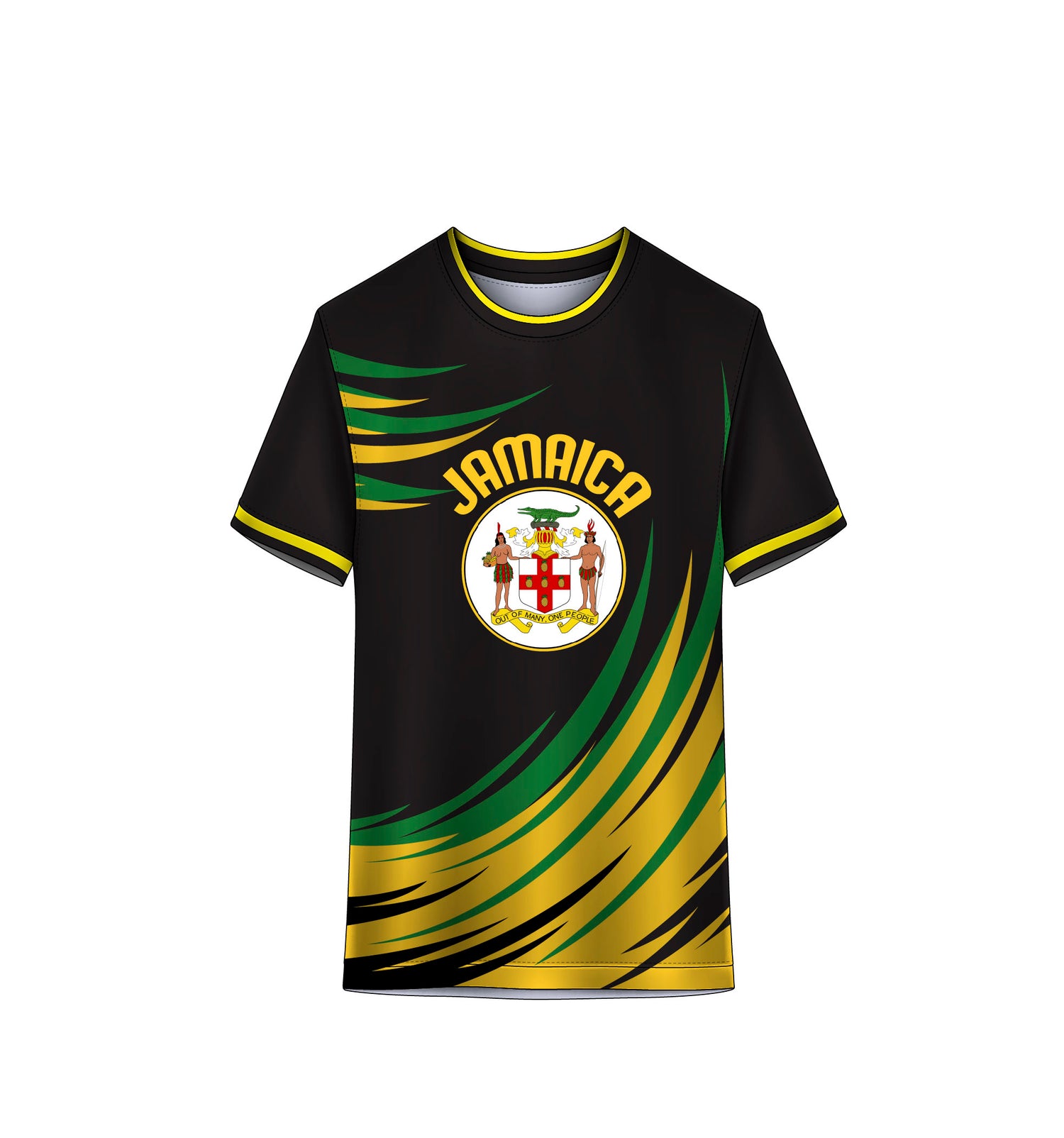 Jamaica Unisex Moisture Wicking Tee | Comfortable and Stylish Athletic Shirt | Sportswear Shirt