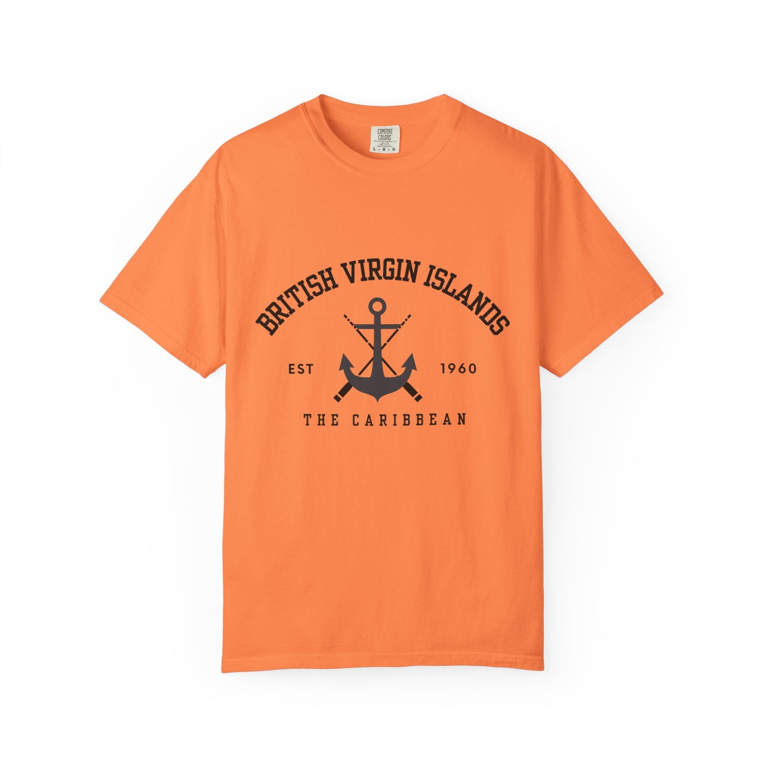 British Virgin Islands Anchor Graphic T-Shirt | Casual Summer Wear