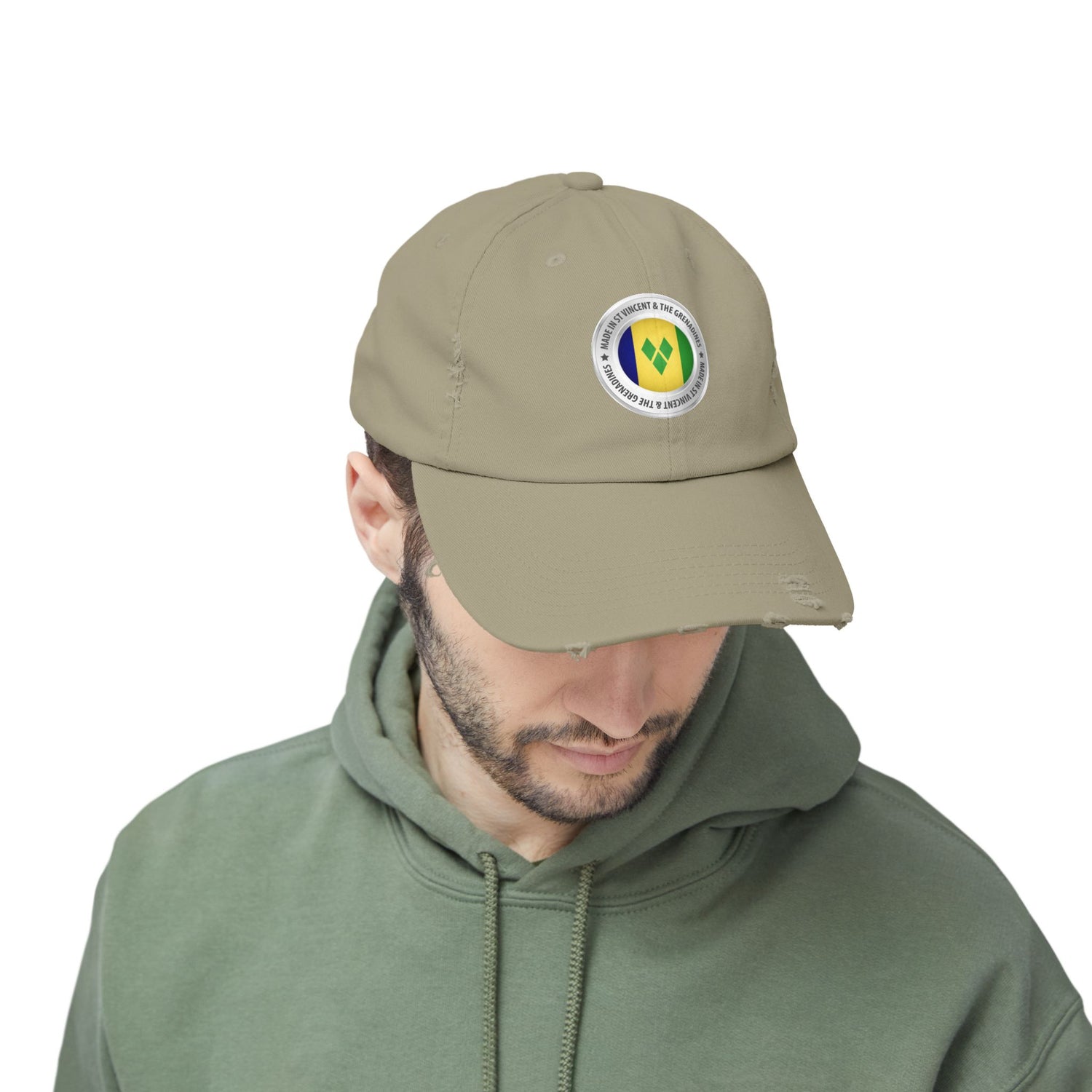 Saint Vincent and the Grenadines Unisex Distressed Cap